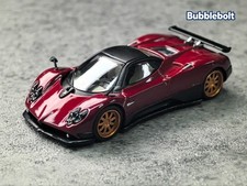 1/64 MINI GT 382 Pagani Zonda F Rosso Dubai Dark Red Hypercar Diecast Model Car
