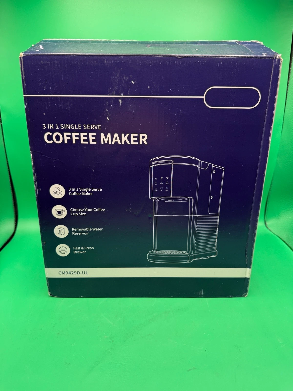 SHARDOR 3 in 1 Single Serve Coffee Machine, Ice & Hot, K-cups & Grounds - Black