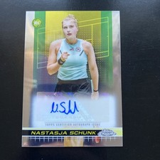 Nastasja Schunk 2024 Topps Chrome Autograph Card #TCA-NSK