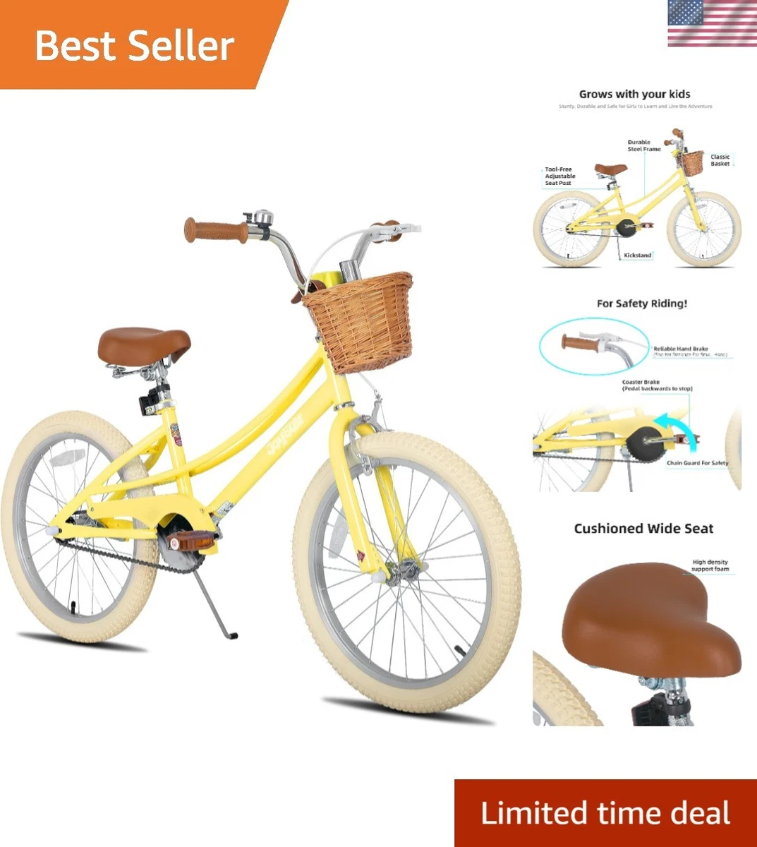 Kids Bike Yellow 20 In Bikes for sale | eBay