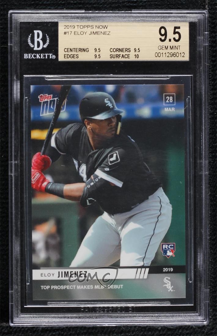 2019 Topps Now /2626 Eloy Jimenez #17 BGS 9.5 GEM MINT 1i8