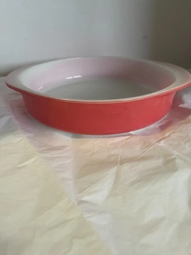 Vintage Pyrex Flamingo Pink 8” Round Baking Dish #221 Ovenware