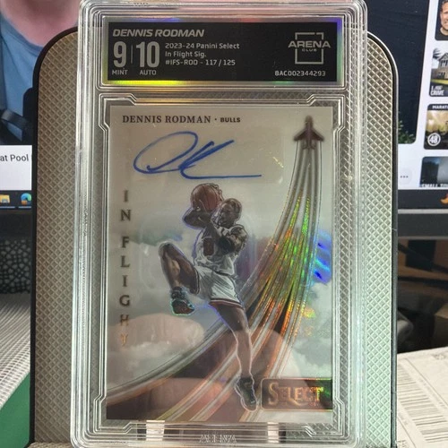 23-24 Select Case Hit - In Flight Signatures Dennis Rodman Auto! 117/125 (AU)