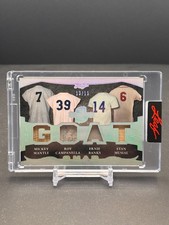 2025 Leaf  Spectacular GOAT MANTLE CAMPANELLA BANKS MUSIAL Quad Relic Holo /15