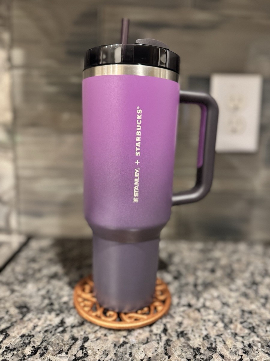 Stanley x Starbucks 40 oz Halloween 2024 Cup Tumbler Purple Black
