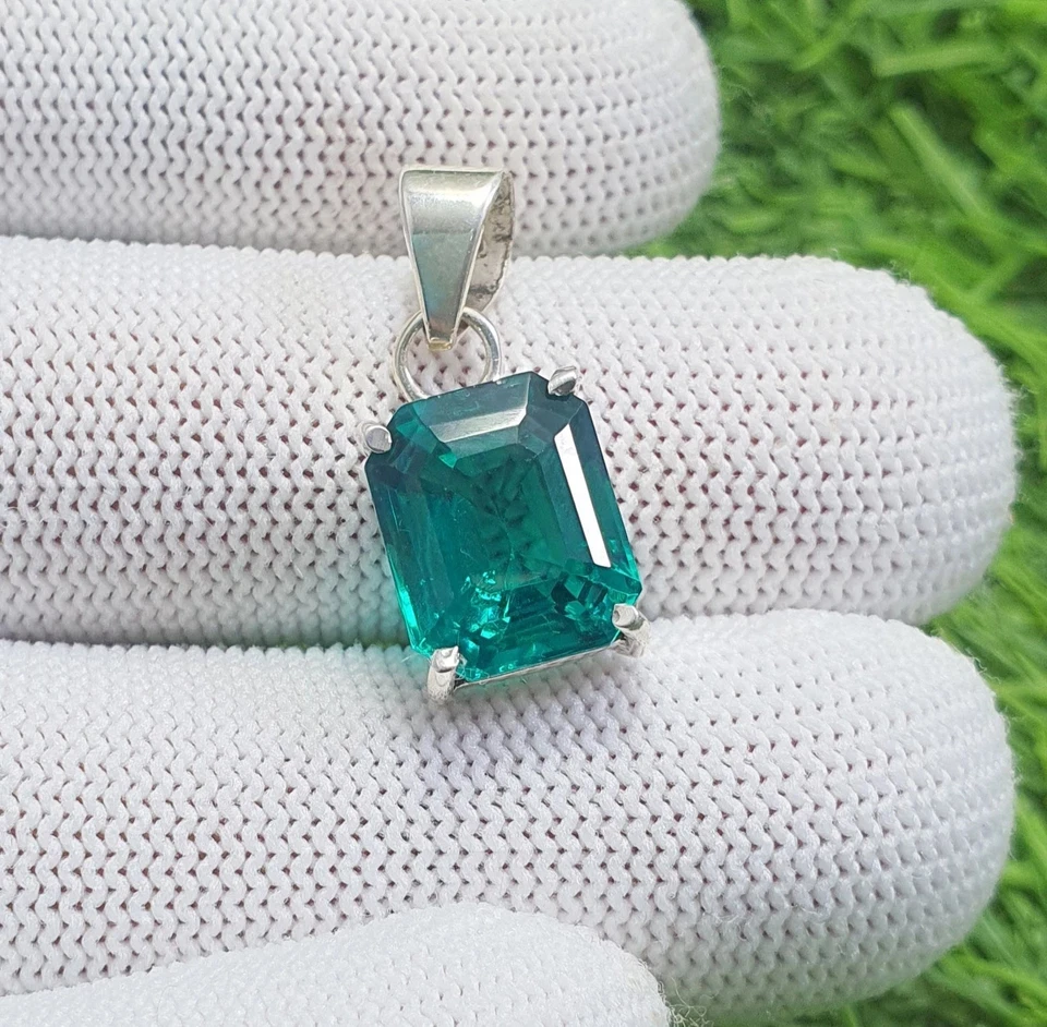 Certified 19.95Ct Natural Paraiba Tourmaline 925 Silver Pendant With SliverChain - Image 2 of 4