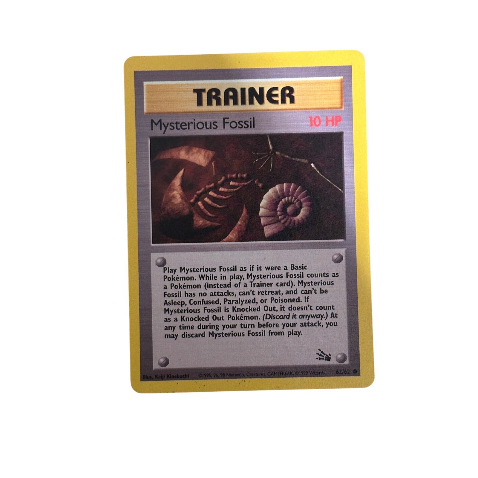 Pokemon Mysterious Fossil Trainer Card 67/67 WOTC Base Set 1999