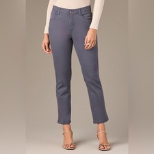 NWT WIT  WISDOM X Nordstrom Logan High Rise Skinny Pants Micro Slit 16 Shadow