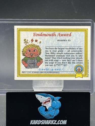 Topps Garbage Pail Kids 1986 serie 1 versione UK Mini Scary Carrie #25B 0e3 - Foto 2 di 2