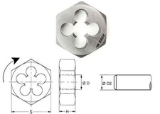 BAER HSS Sechskant-Schneidmutter Schneideisen UNF 1/4" - 1.1/2" zur AUSWAHL