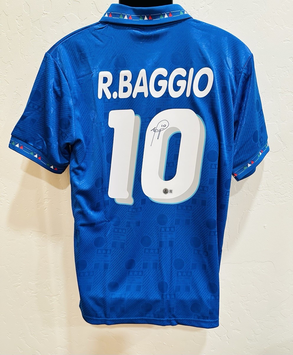 正規品　イタリア代表 R.バッジオ 1994 Roberto Baggio Signed 1994 Italy Shirt With COA | eBay