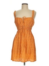 NWT Faithfull the Brand Women Orange Casual Dress 6