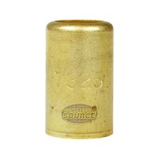 Brass Ferrule 9/16" Inner Diameter 7/16" Pierce Smooth Crimp Hose Fitting