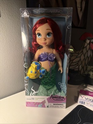NEW NIB Disney Little Mermaid Animator 16'' Doll - Princess Ariel Flounder Plush