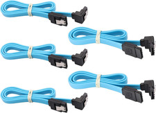 SATA Cable III, 6Gbps 90 Degree Right Angle with Locking Latch 18 Inch 90-Degree