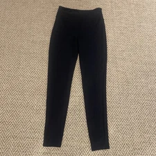 Assets Spanx Ponte Structured Slimming Pants Black Leggings Sz Medium