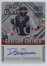2014 Prizm Perennial Draft Picks Press Proof /199 Grayson Greiner #16 Auto 6o3