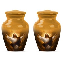 Jesus Cross Urn 3Inch Pack Of 2 Artistic Urns - Burial Urns For Ashes