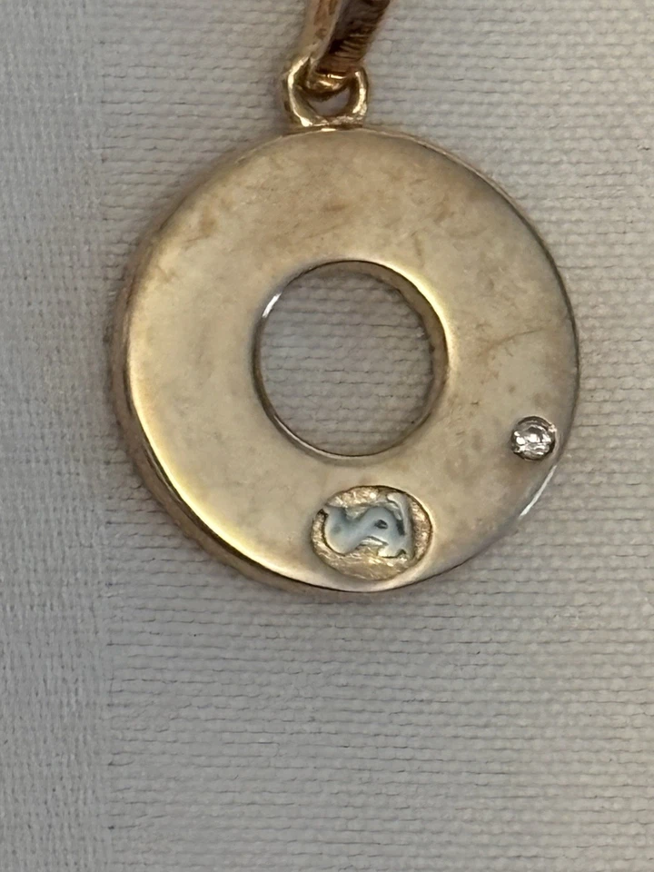 Suzy LeVian 玫瑰纯银棕色立方氧化锆 3 行吊坠项链 — 第 3/4 张图片