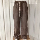Illicit Bloc Blank Straight Leg Pants Washed Brown 600GSM 100% Cotton Mens XL