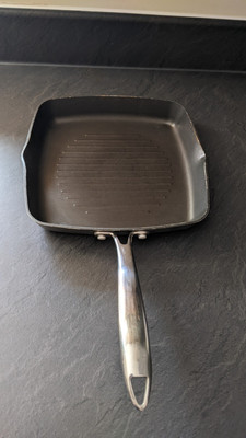 Sauce pan griddle 24cm cooking square grill stove Sainsbury's