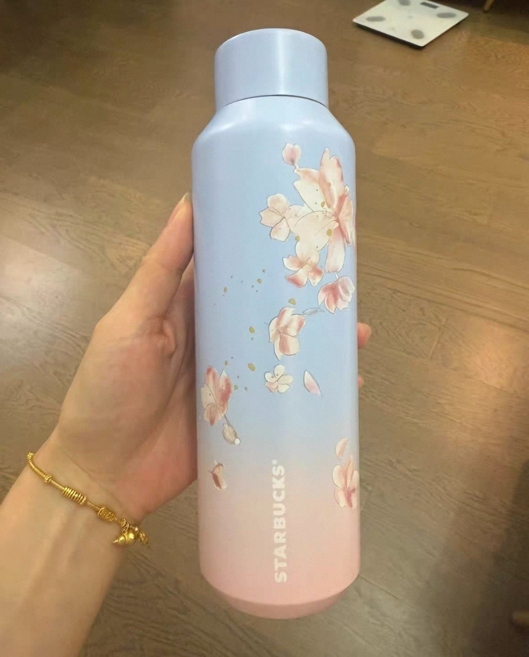 Starbucks Cherry Blossom Gradient Insulated Water Bottle - 20oz Sakura Tumbler