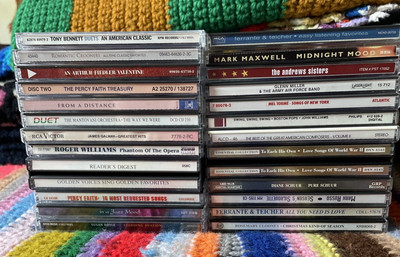 Lot of 24 Easy Listening CDs - Big Band, Oldies, Classic Tunes Great Hits + MORE