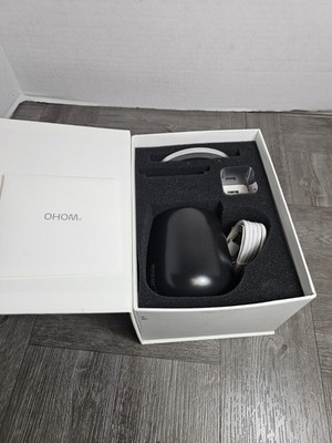 OHOM Ui Fine Ceramic Self-Heating  Mug W/ Lid In Black New Open Box Tested