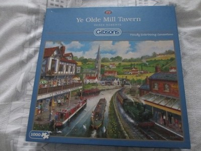 Stichsäge. Ye Olde Mill Tavern. Gibsons 1000 Teile Puzzle. Komplett. PORTOFREI