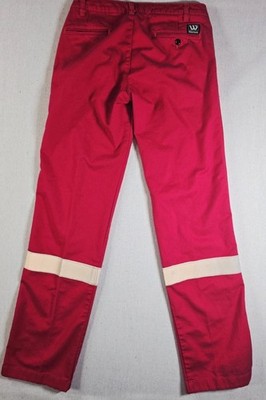 Wenaas Antiflame Pant Mens 32x34 Red Reflector Twill Canvas Workwear