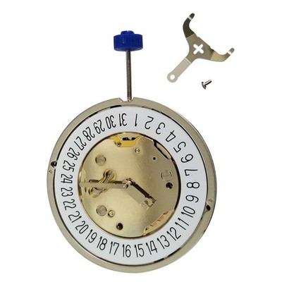 Quartz Watch Movement with Battery 5 Hands Single Calendar For RONDA 5021.D P