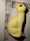 2" MCM Siamese Cat🐈Statuette: Painted Resin Cast, Blue Eyes, Pink Ears ~disney — photo 8
