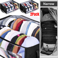 2PCS Hat Storage Dust Bag Baseball Hat Cap Organizer Clear Rack Zipper Black US