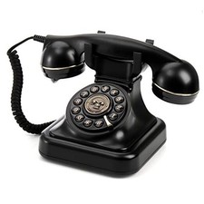 Retro Landline Telephone, Classic Corded Desk Phone, Vintage Old Fashioned