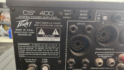 Peavey CS 400 Stereo Power Amplifier Used | eBay