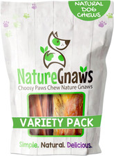 Variety Pack for Large Dogs 12 Count - Bully Sticks, Beef Tendons and Tripe Tw