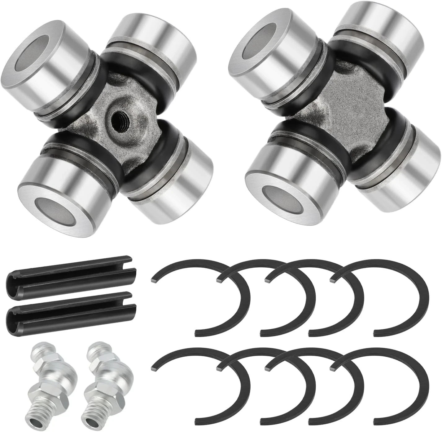 2x Front & Rear driveshaft u-joint For Polaris Ranger RZR Sportsman 1000 900 800