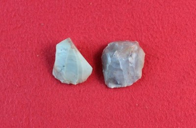 Two Flintridge Cores Hopewell Ohio Arrowhead Indian Artifact