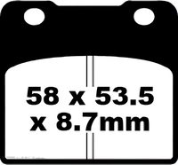 BremsbeläGe EBC FA103 Blackstuff Aramid Bremsbelag Mit ABE