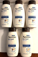 AVEENO Skin Relief Body Wash Fragrance Free 12 Oz 354 ml  LOT OF 5 