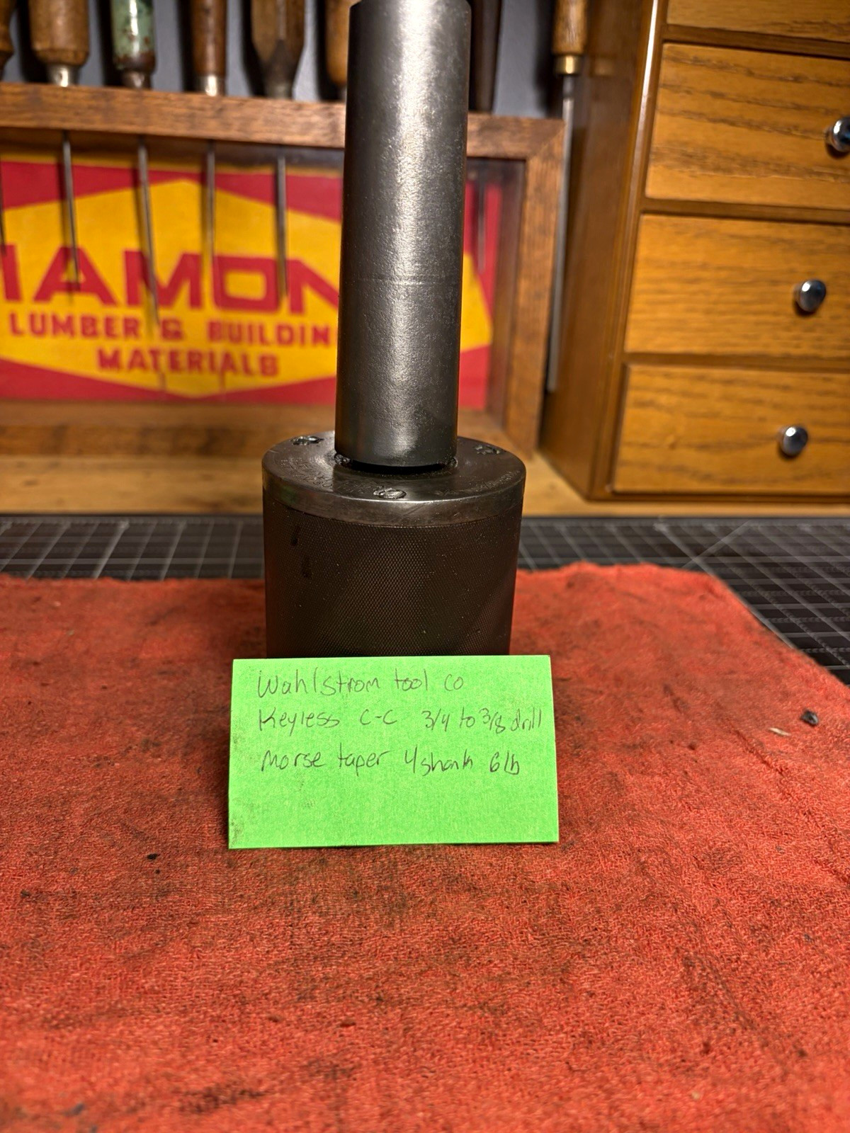 Wahlstrom Tool Co. C-C Keyless Drill Chuck, Tapered Mount, Morse Taper 4