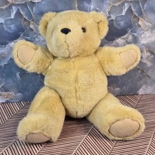 Vintage Ralph Lauren Golden Yellow Jointed Teddy Bear Soft Stuffed Animal 14 In