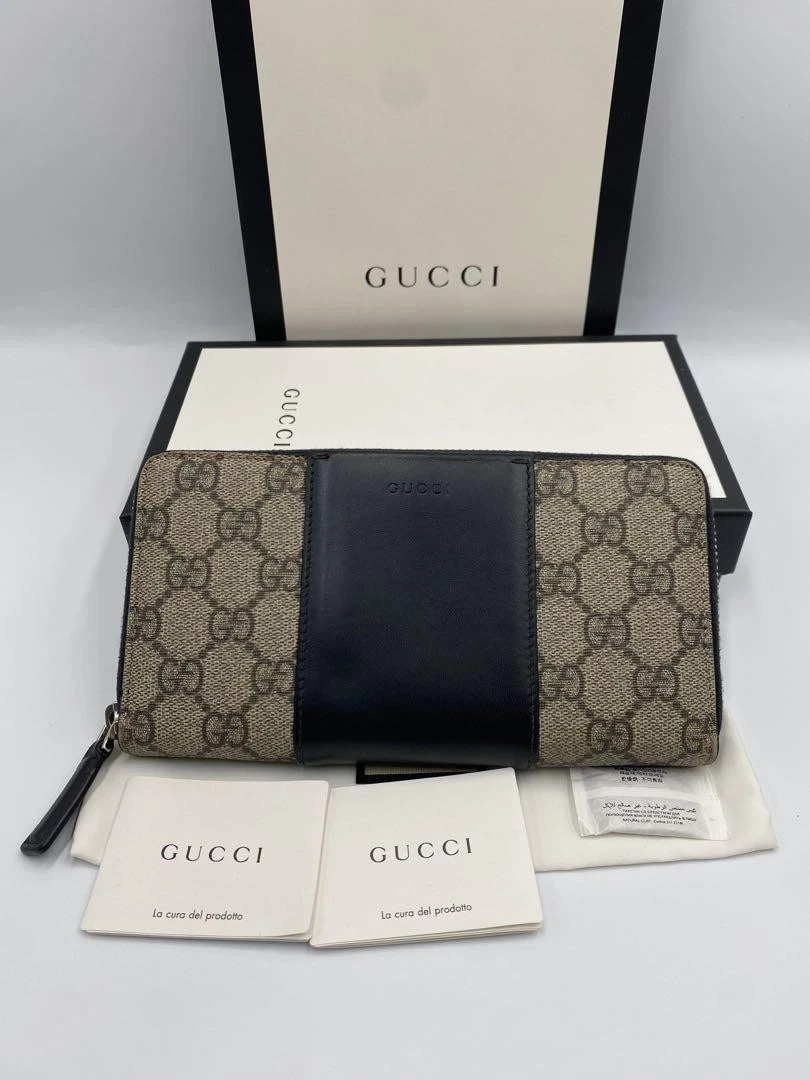 Portefeuille long GUCCI GG Supreme PVC homme