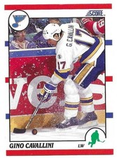 GINO CAVALLINI 1990-91 SCORE CARD NEAR MINT CONDITION