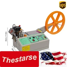 Hot and Cold Strip Cutter Automatic Webbing Tape Textile Ribbon Cutting Machine