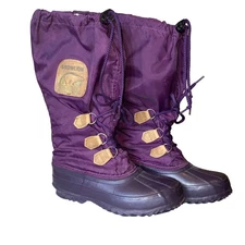 Sorel Snowlion Purple Tall Snow Boots Size 5