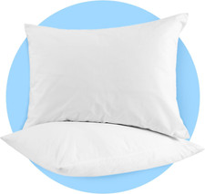 Pillow Cases Standard Size White Pillow Cases Set of 2 Cotton Blend 200 TC Soft