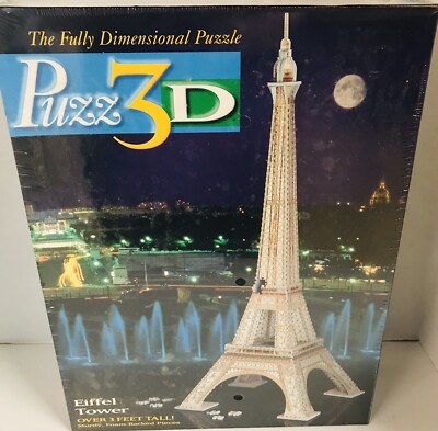 Puzzle Lot  3D Eiffel Tower. Abe Lincoln Mosaics. Norman Rockwell Rookie. Cornel