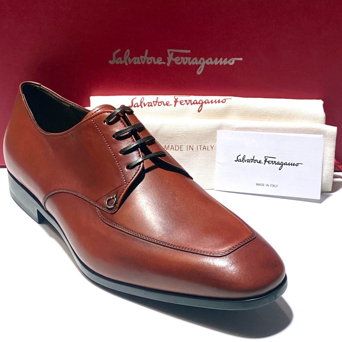 Ferragamo TRISTANO 11 EE Leather Gancini Oxford Men display picture 1