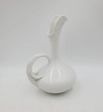 Vtg White Maryland China Ceramic   Pitcher Decanter Cruet Creamer Vase Japan Mcm